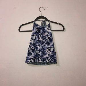 SUPER CUTE REVERSIBLE PATTERNED HALTER TOP.